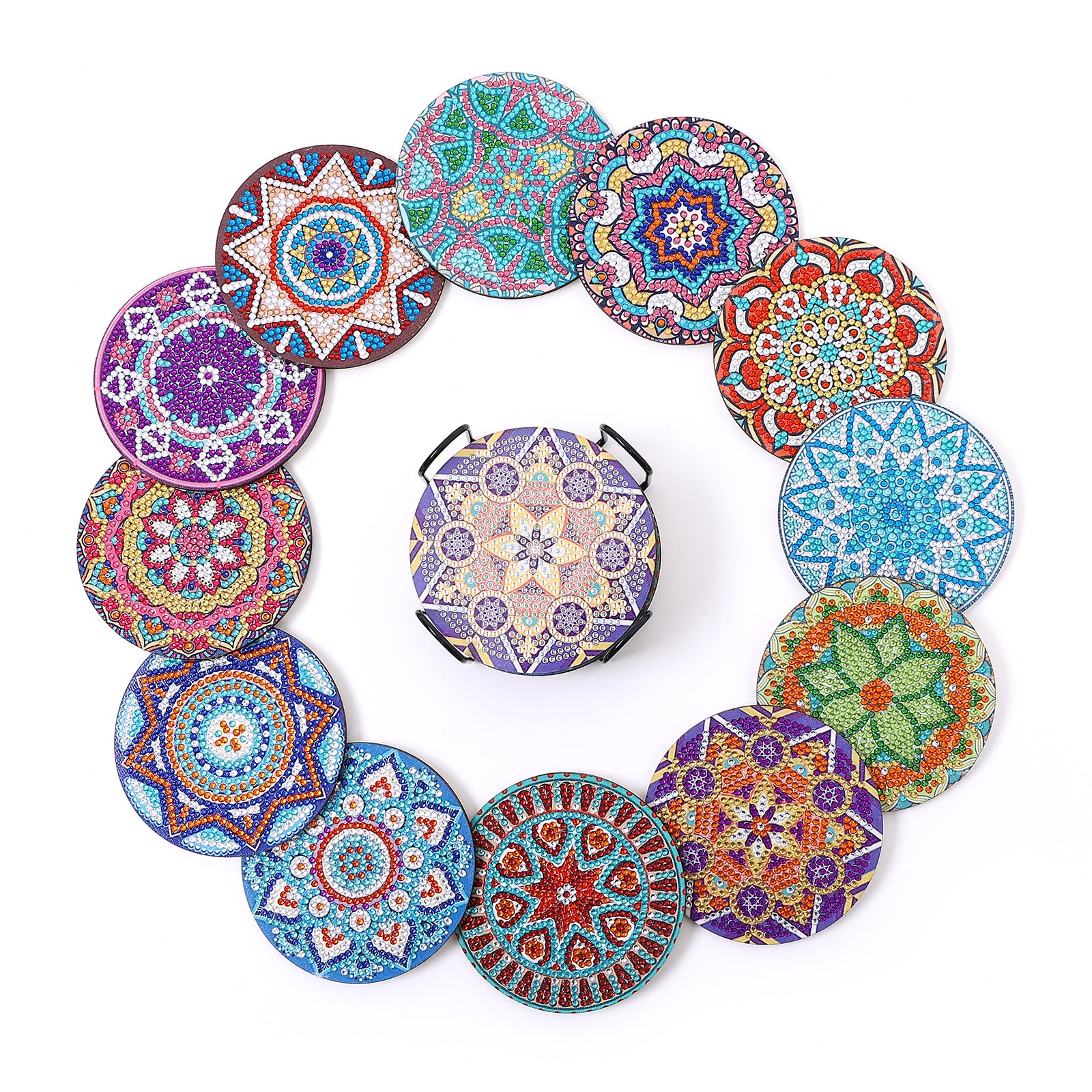 DIY Mandala M Diamond Painting Coasters