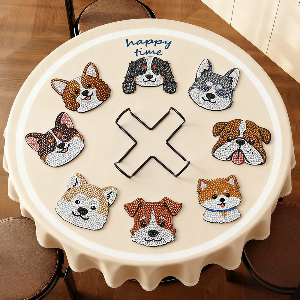 DIY Dog A Diamond Painting Coasters