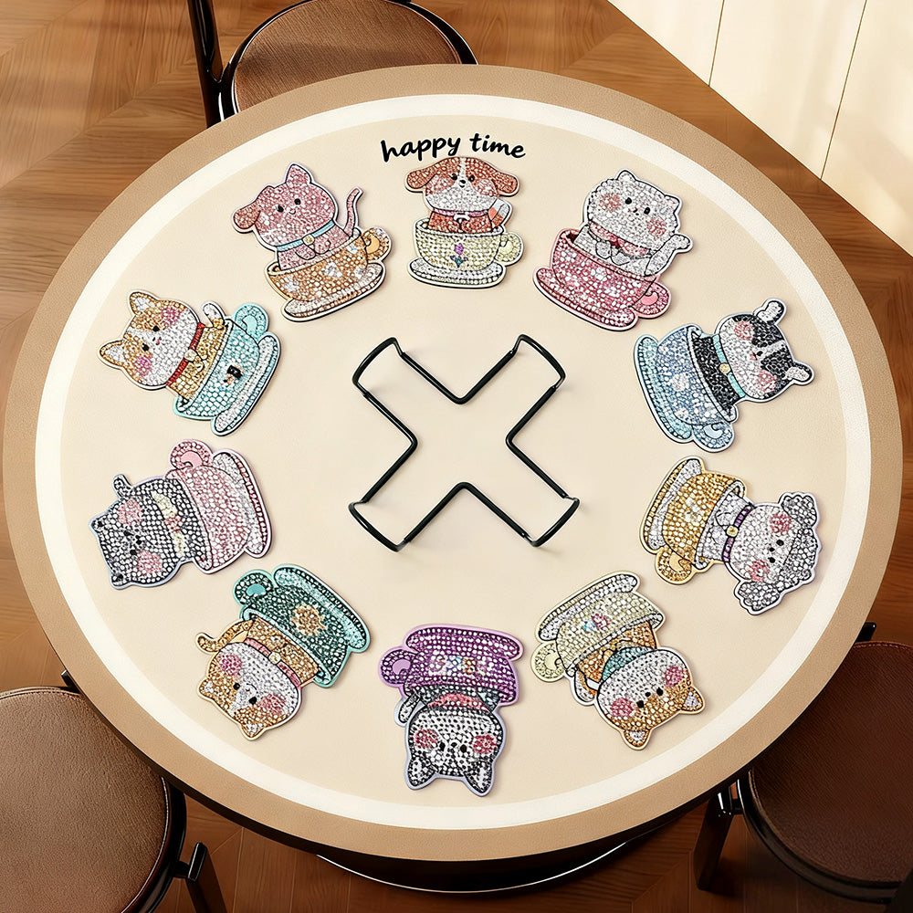 DIY Dog B Diamond Painting Coasters