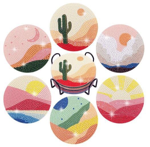 DIY Scenery B Diamond Painting Coasters