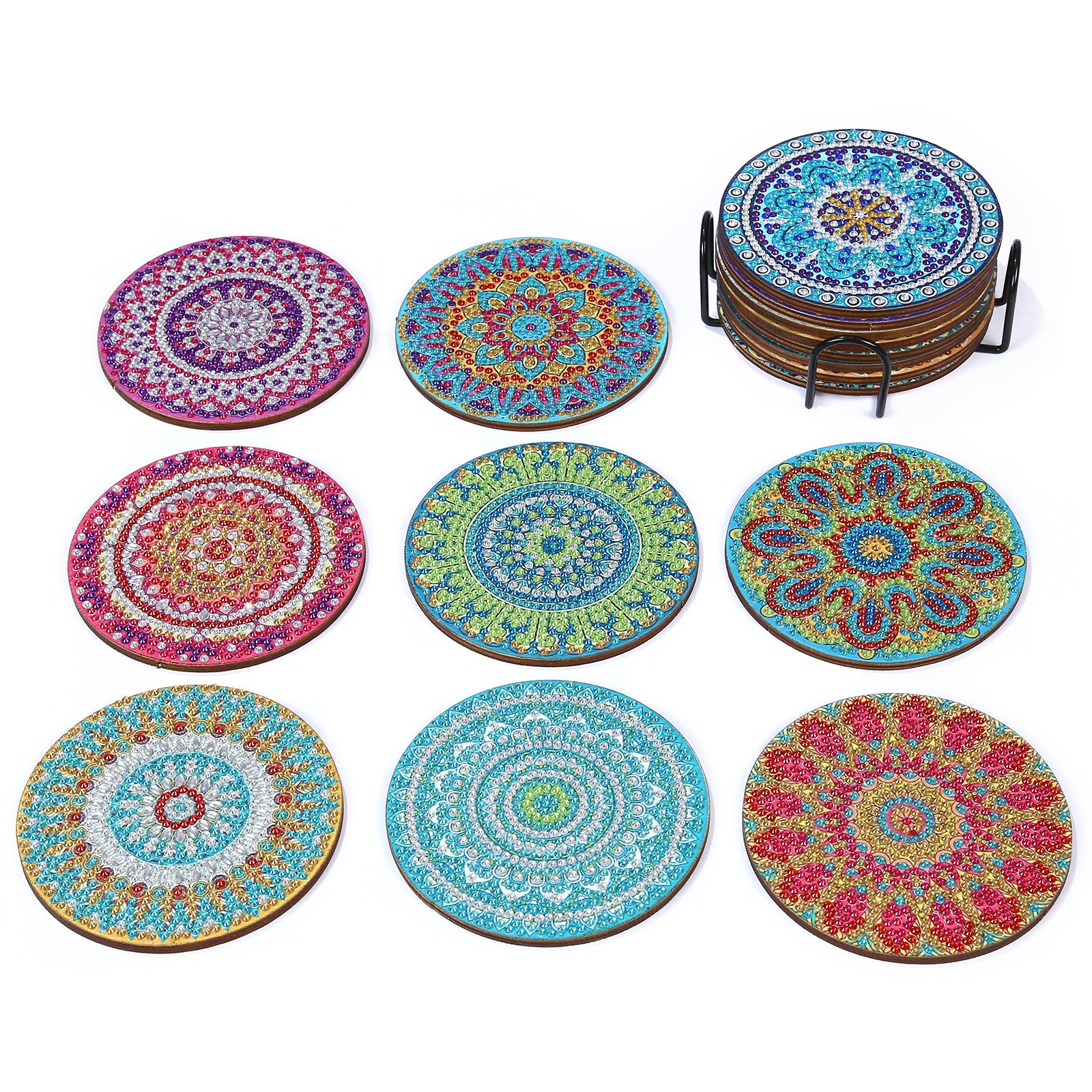 DIY Mandala J Diamond Painting Coasters