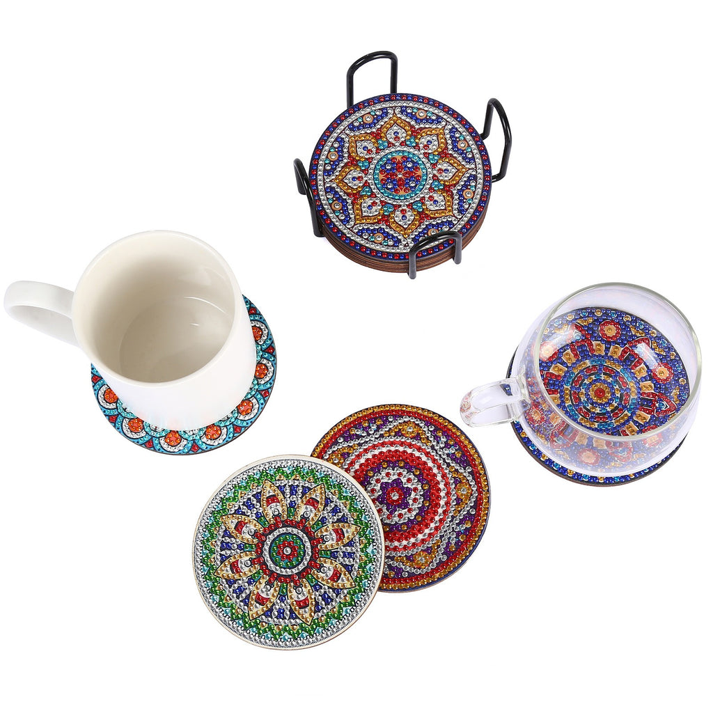 DIY Mandala B Diamond Painting Coasters