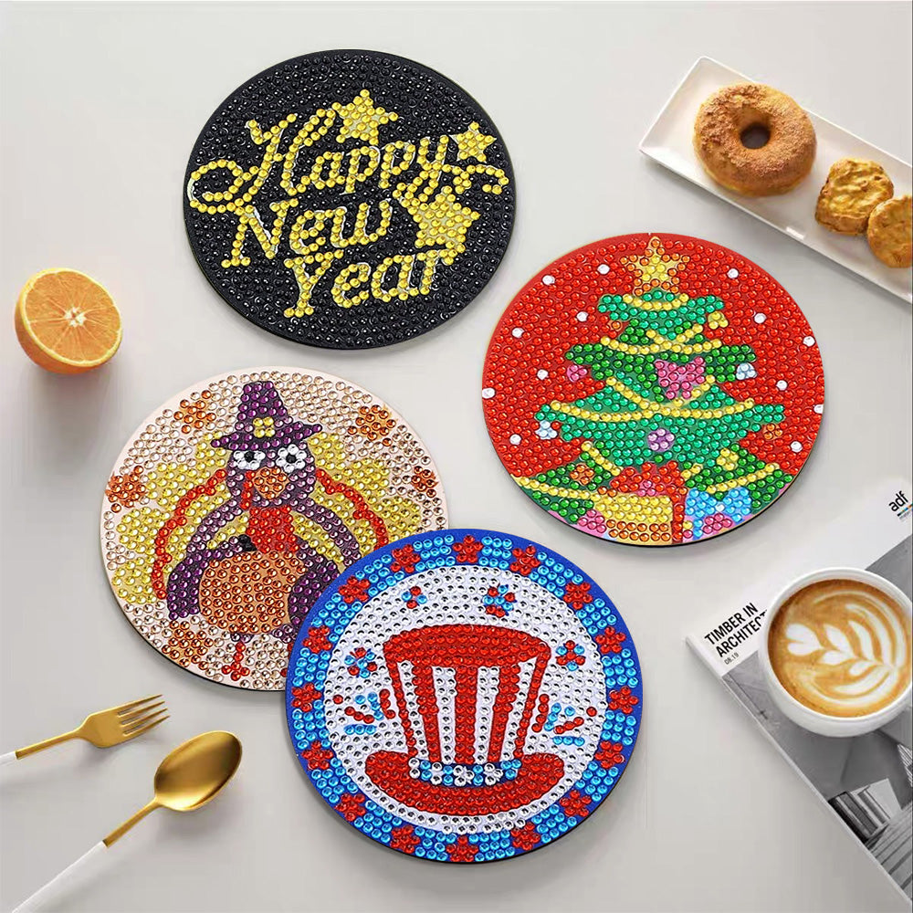 DIY Halloween C Diamond Painting Coasters