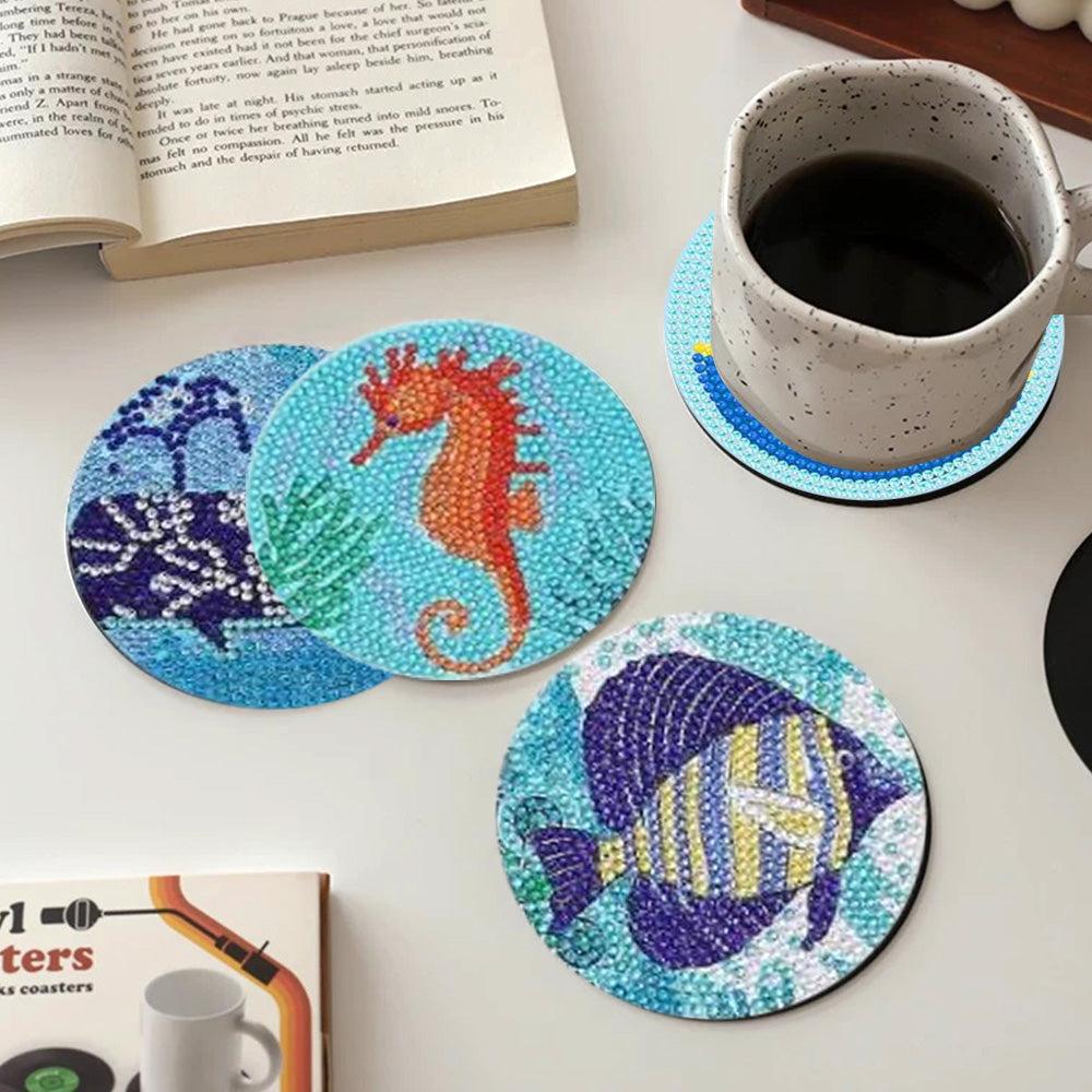 DIY Marine B Diamond Painting Coasters