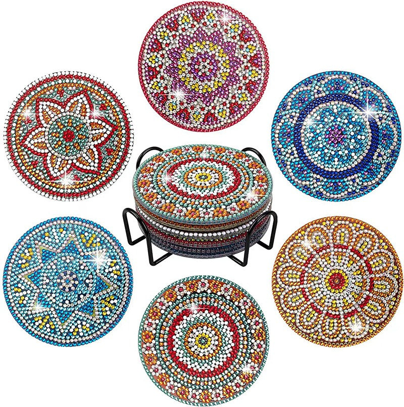 DIY Mandala D Diamond Painting Coasters