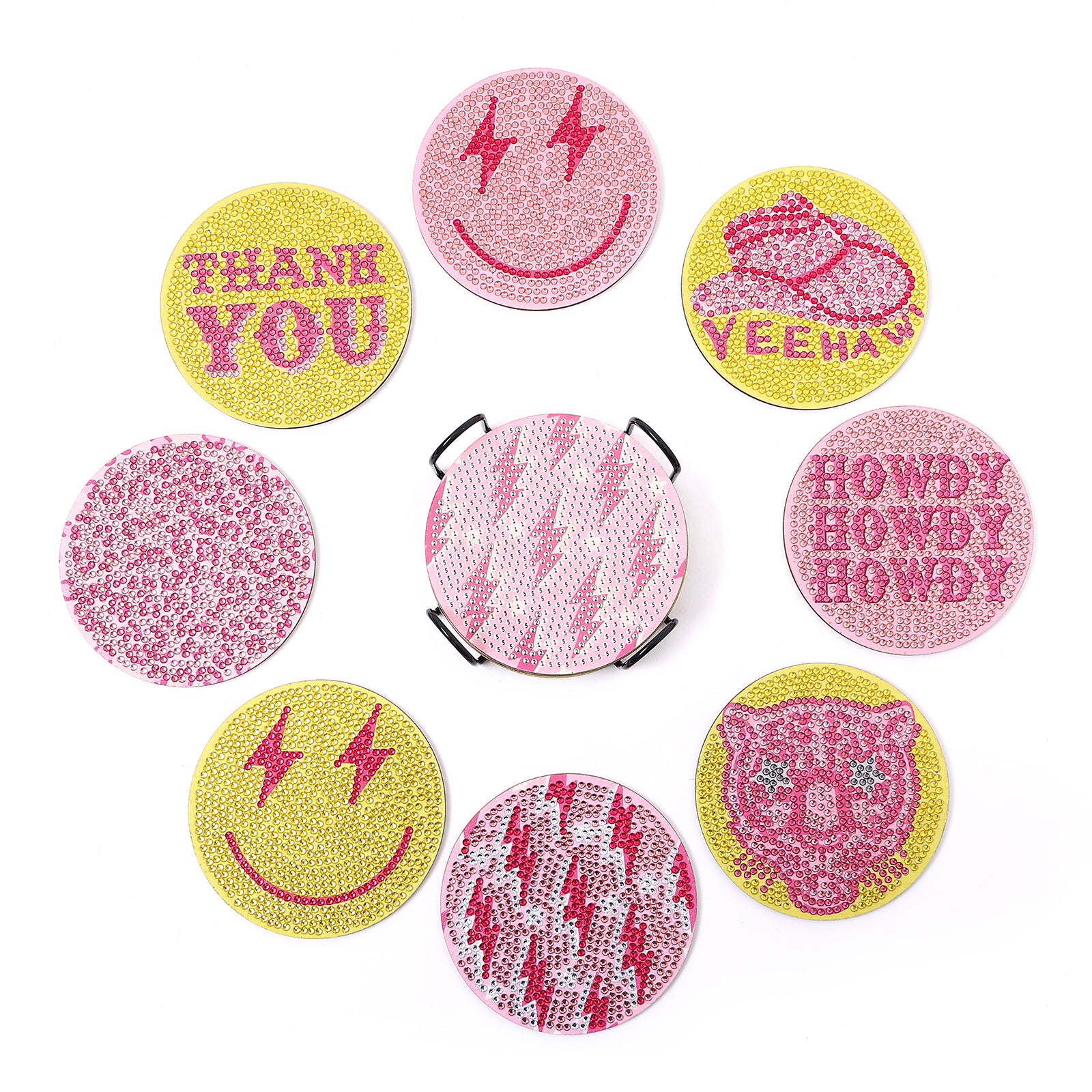 DIY Howdy Diamond Painting Coasters