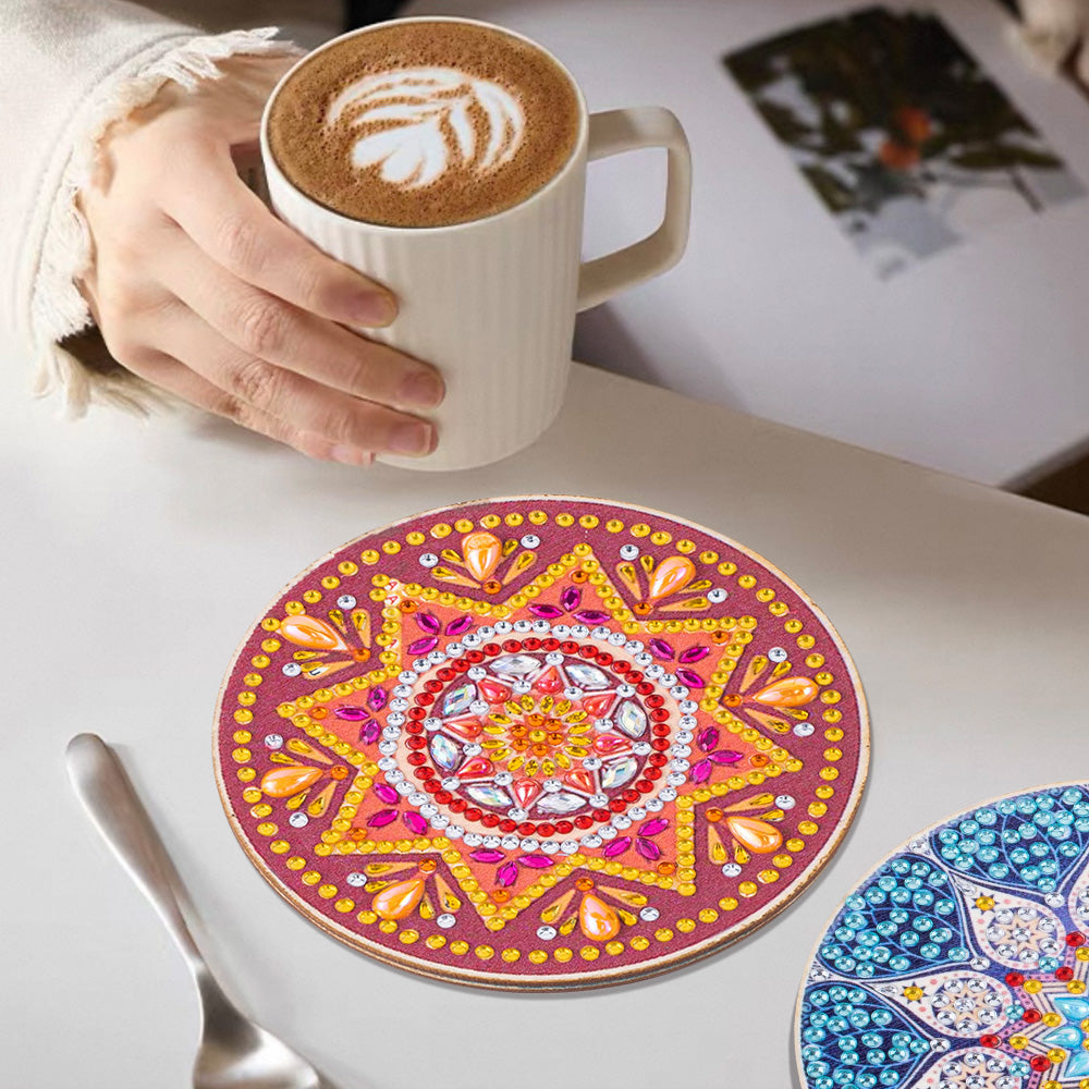 DIY Mandala G Diamond Painting Coasters