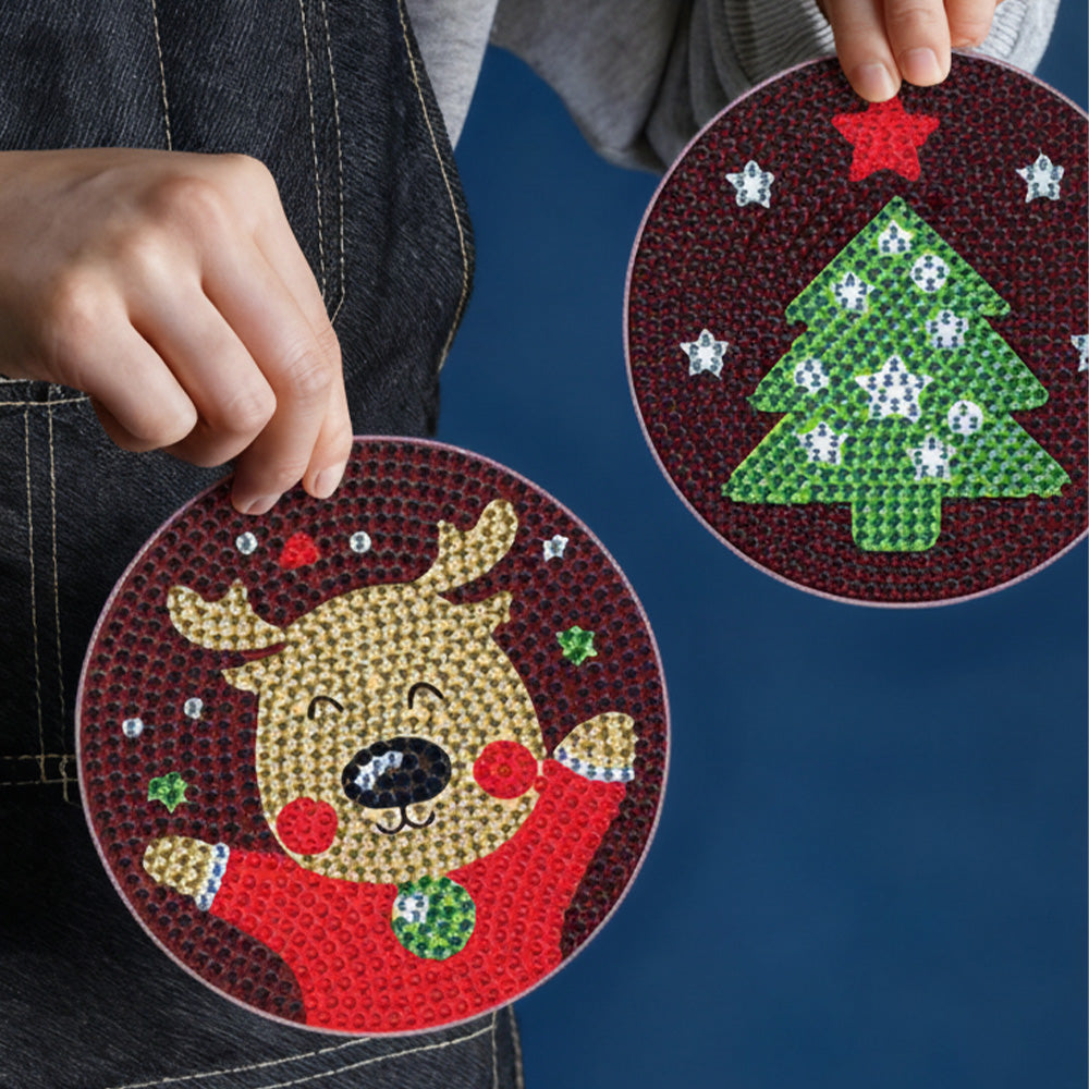 DIY Christmas I Diamond Painting Coasters