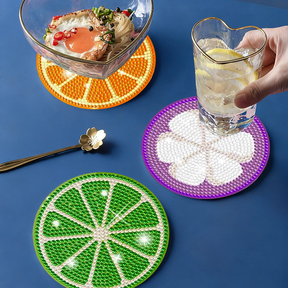 DIY Fruits C Diamond Painting Coasters