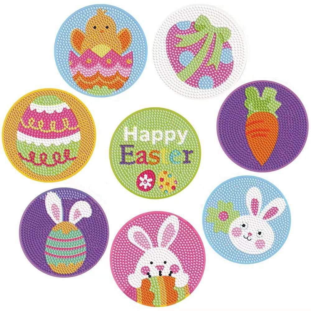 DIY Easter Day B Diamond Painting Coasters