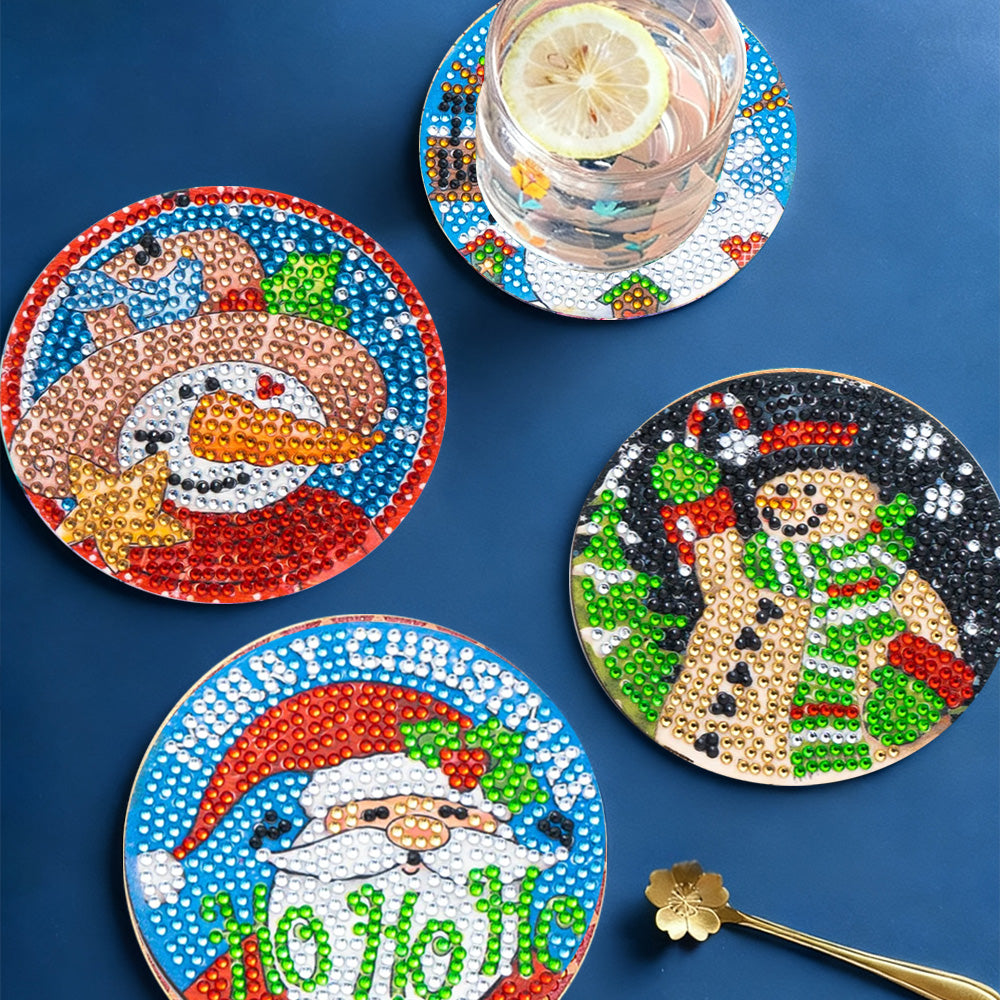 DIY Christmas M Diamond Painting Coasters