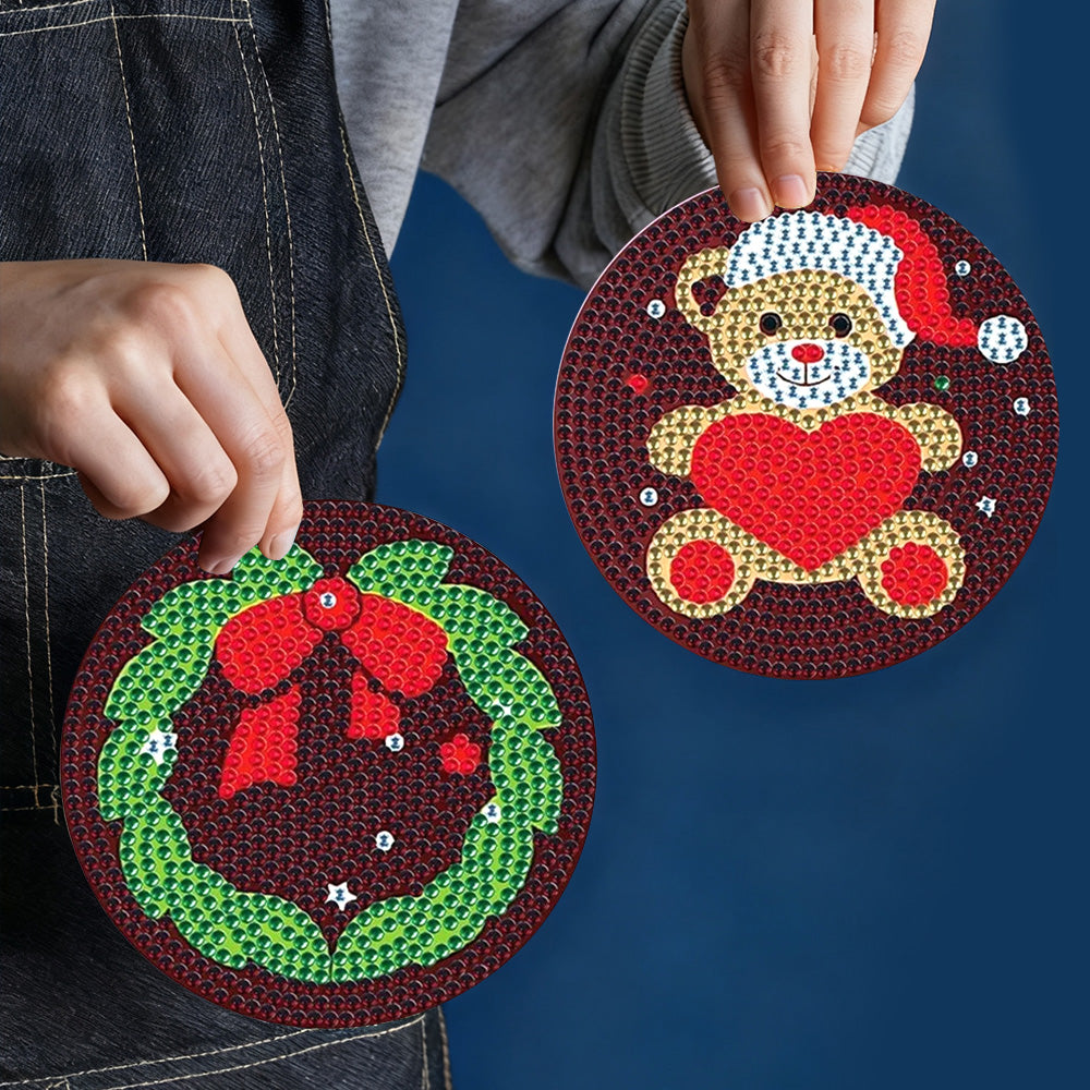 DIY Christmas I Diamond Painting Coasters