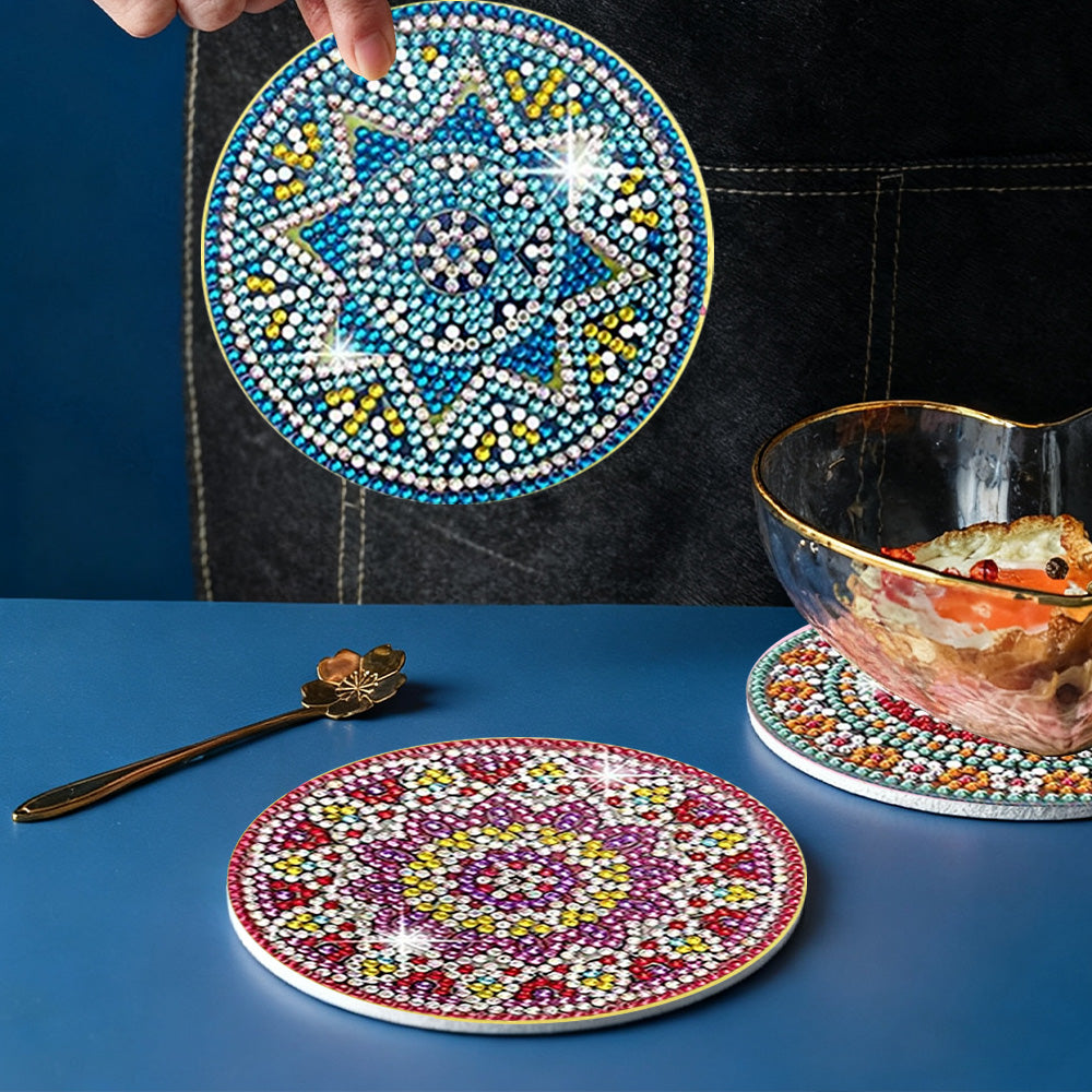 DIY Mandala D Diamond Painting Coasters