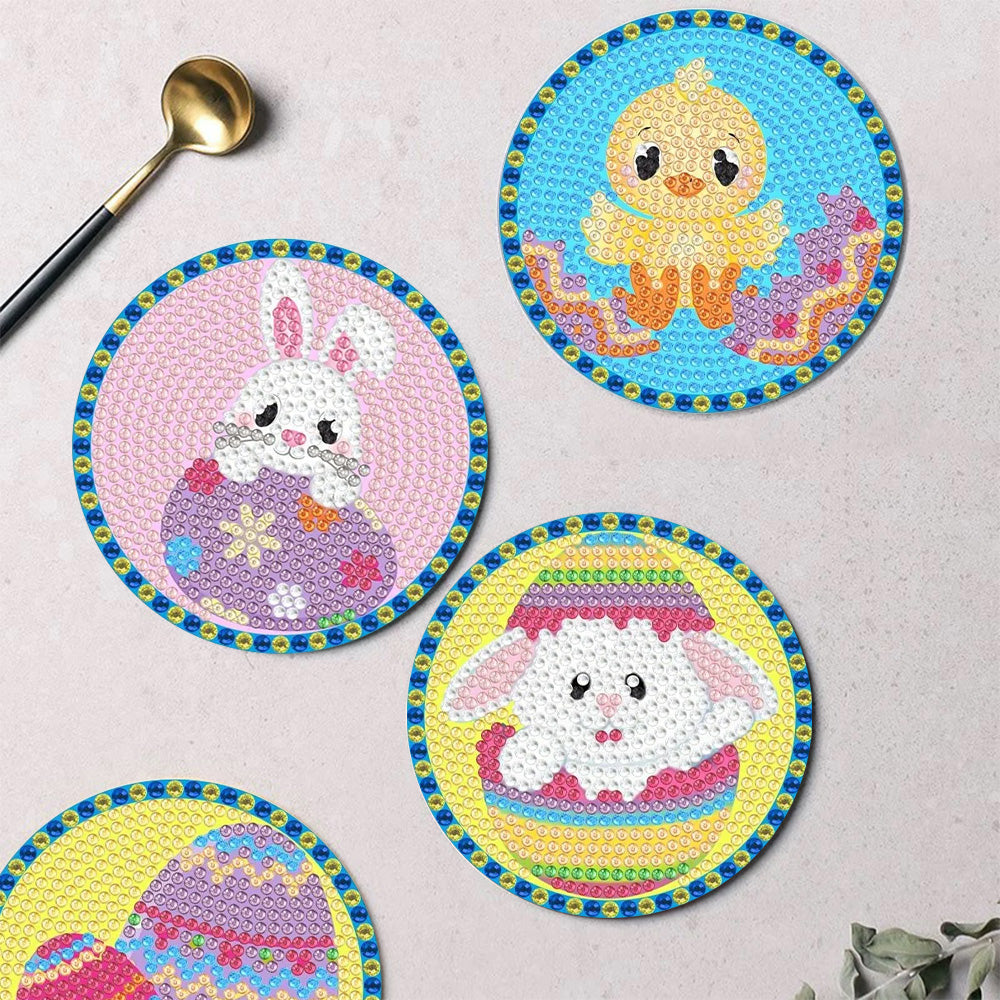 DIY Easter Day Diamond Painting Coasters