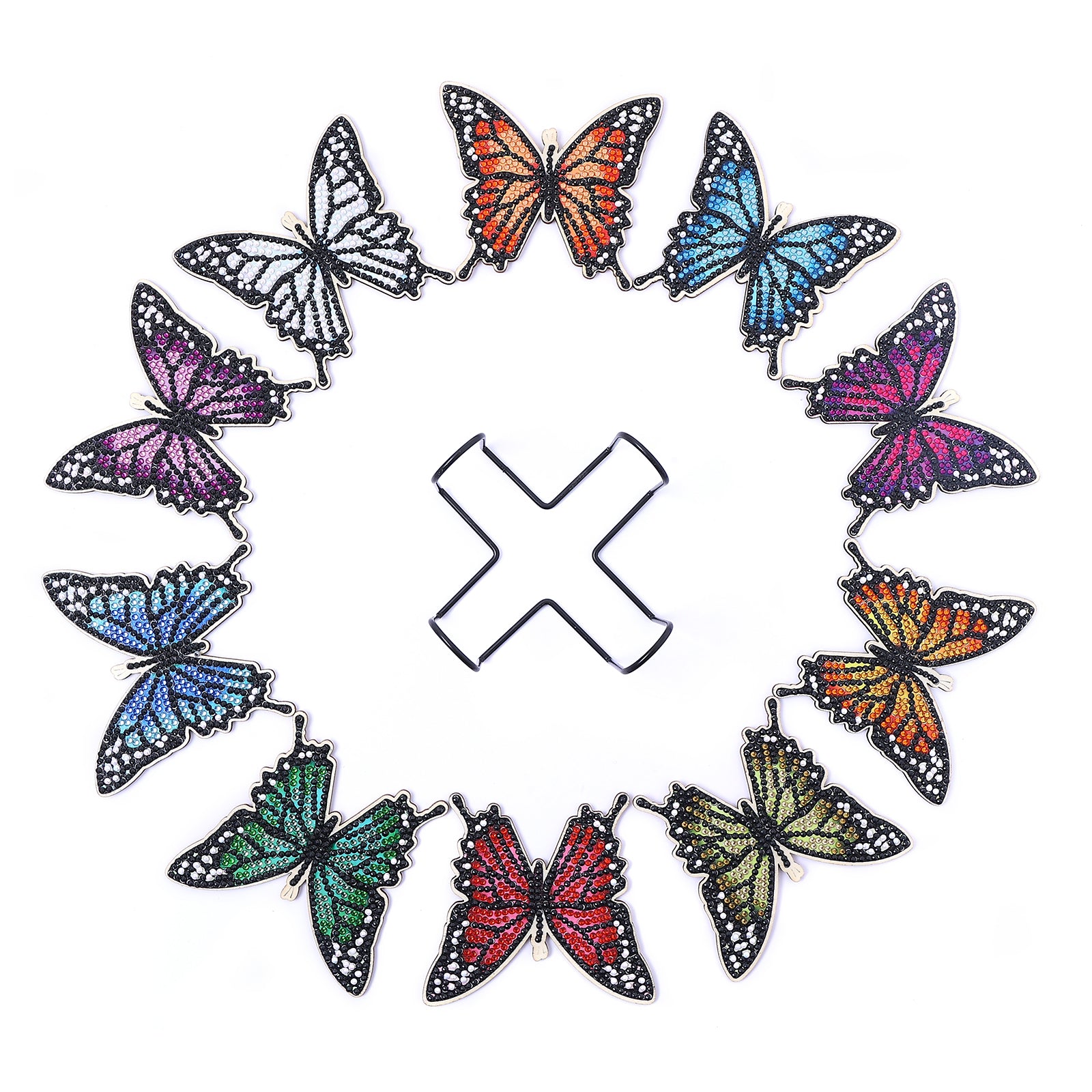 DIY Butterfly J Diamond Painting Coasters