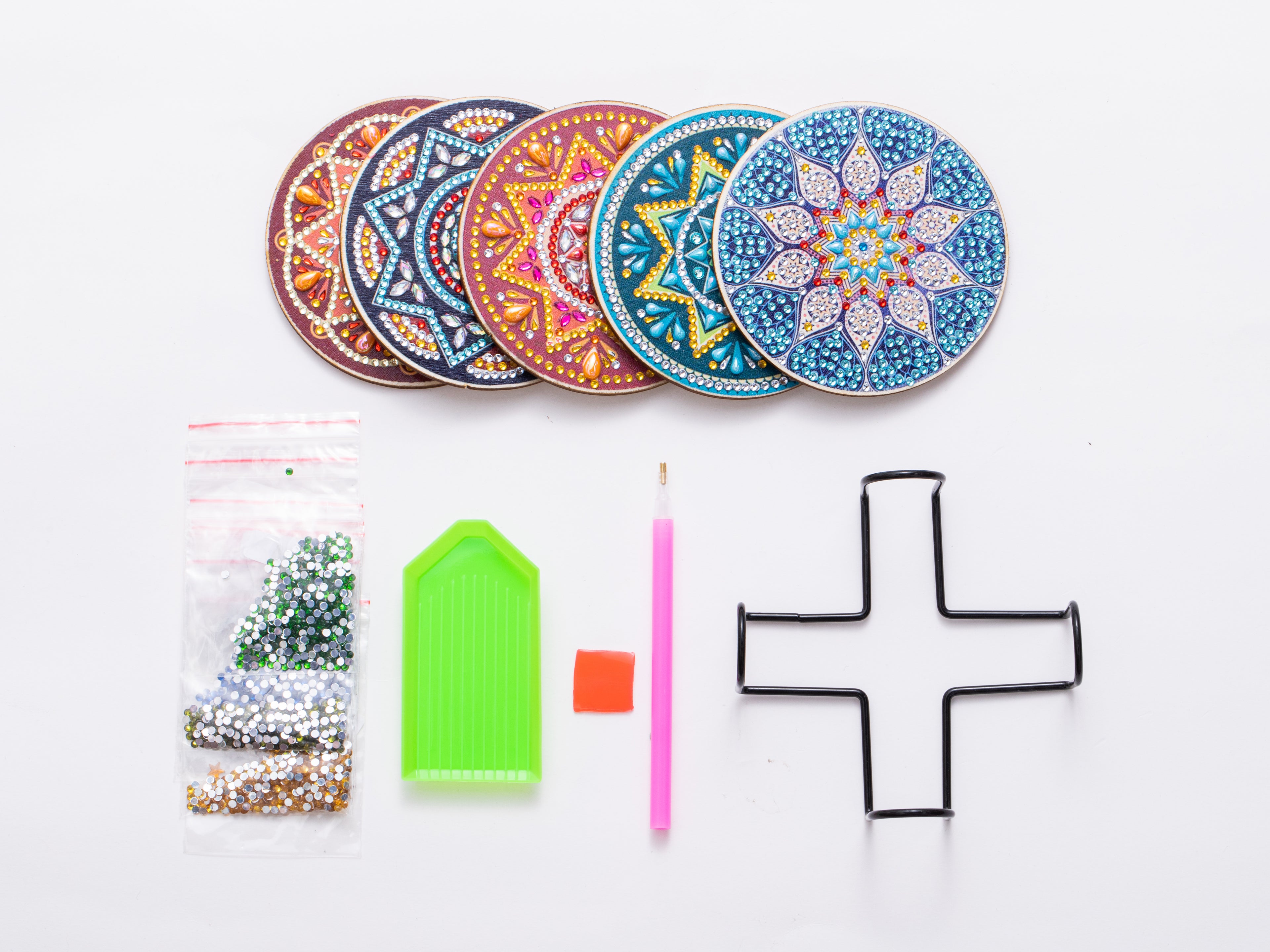 DIY Mandala G Diamond Painting Coasters