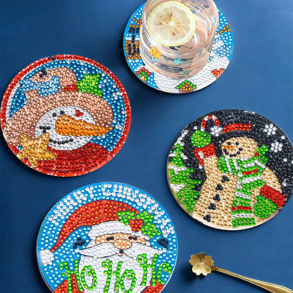 DIY Christmas M Diamond Painting Coasters