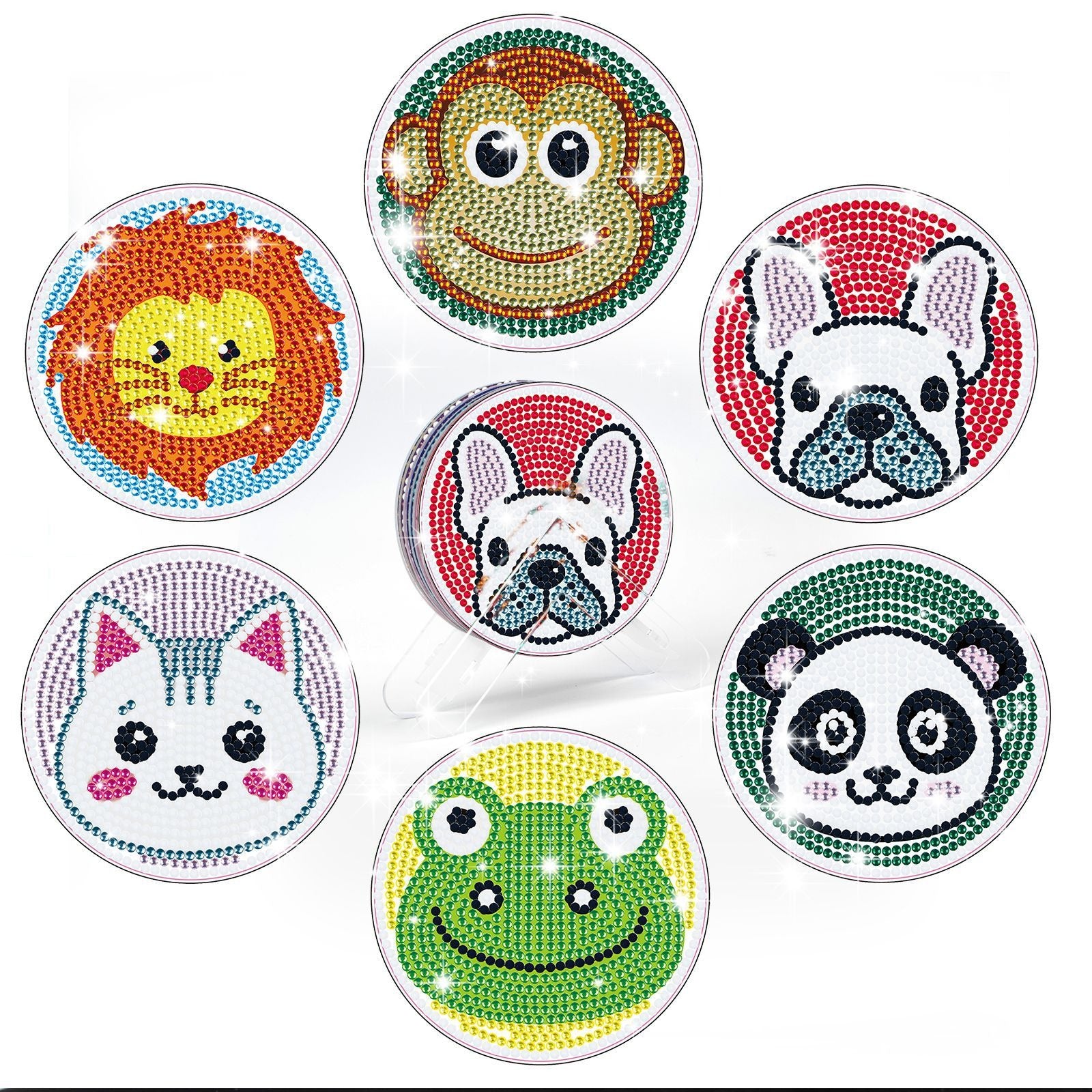 DIY Animal B Diamond Painting Coasters