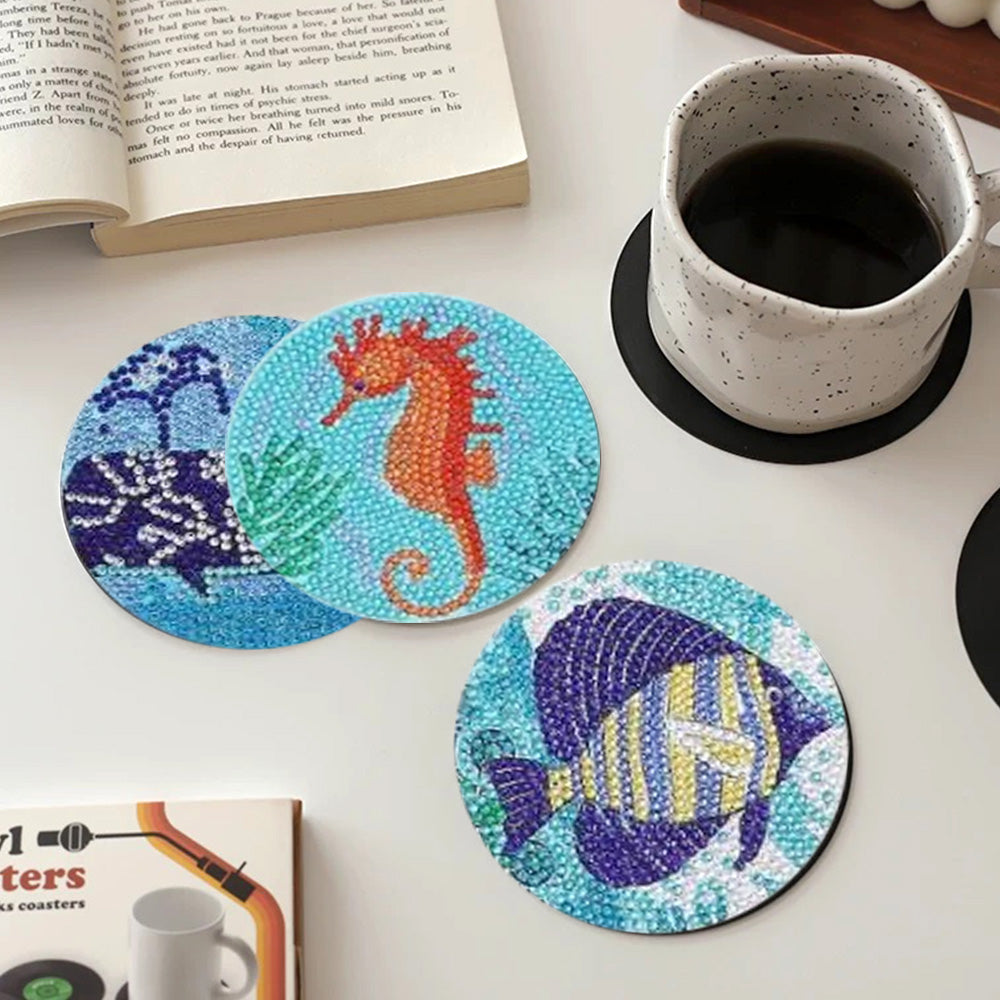 DIY Marine B Diamond Painting Coasters