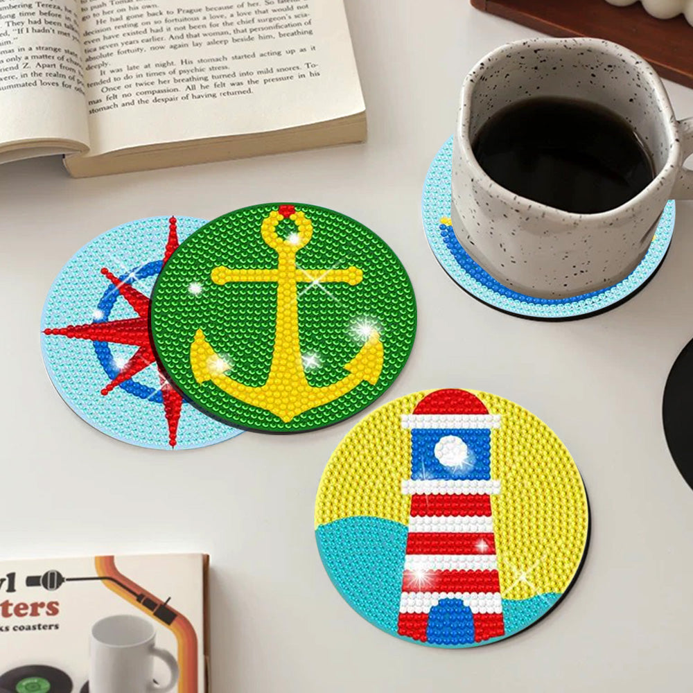 DIY Nature F Diamond Painting Coasters