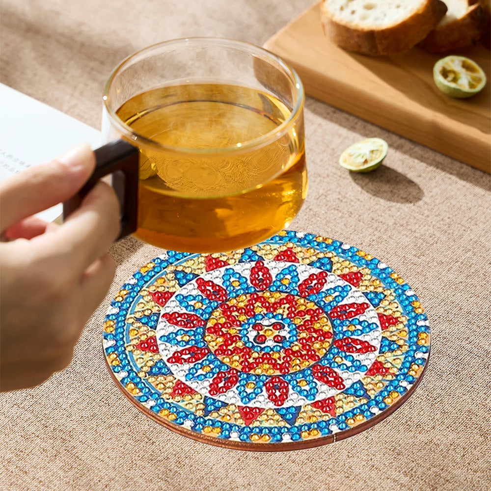 DIY Mandala K Diamond Painting Coasters