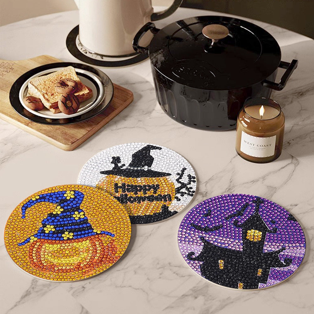 DIY Halloween A Diamond Painting Coasters