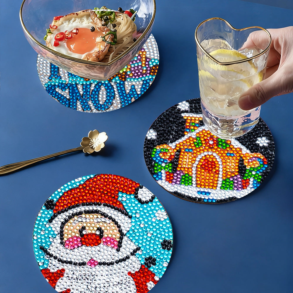 DIY Christmas L Diamond Painting Coasters
