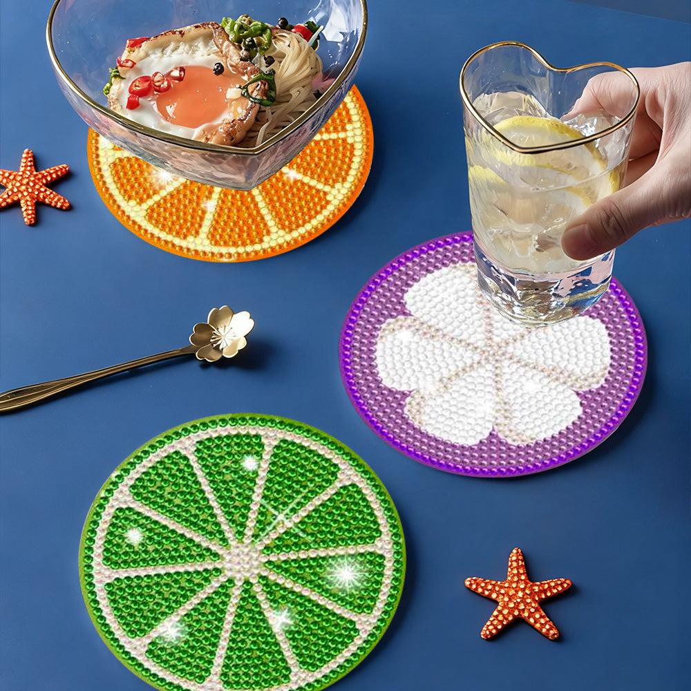 DIY Fruits C Diamond Painting Coasters