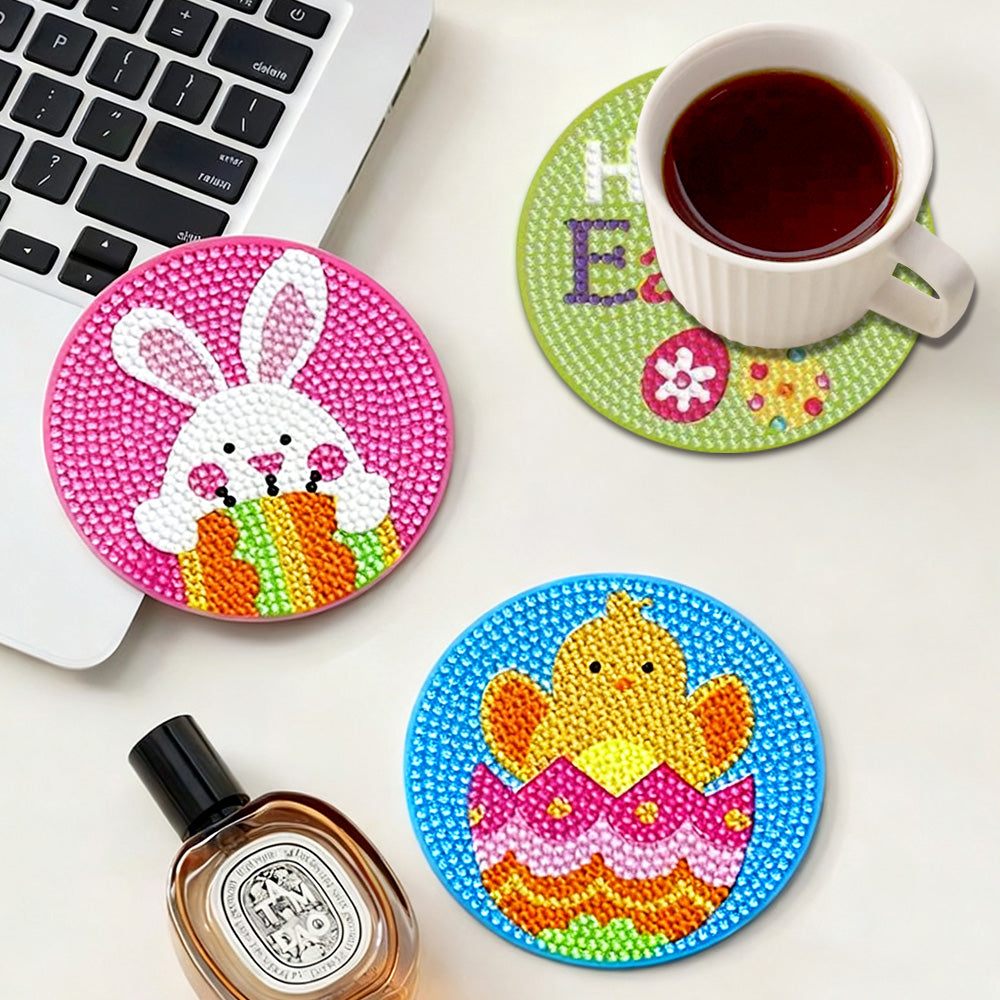 DIY Easter Day B Diamond Painting Coasters
