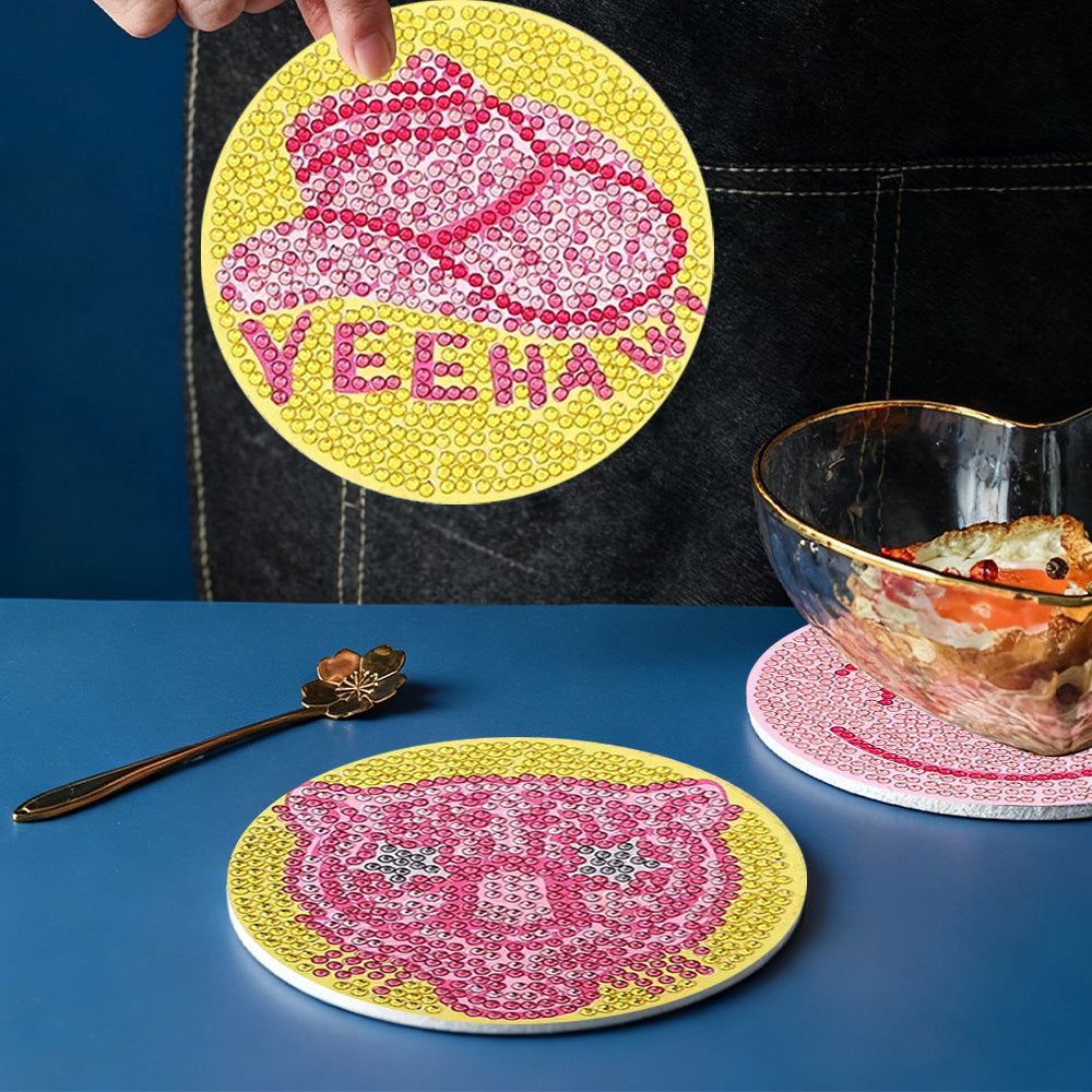DIY Howdy Diamond Painting Coasters